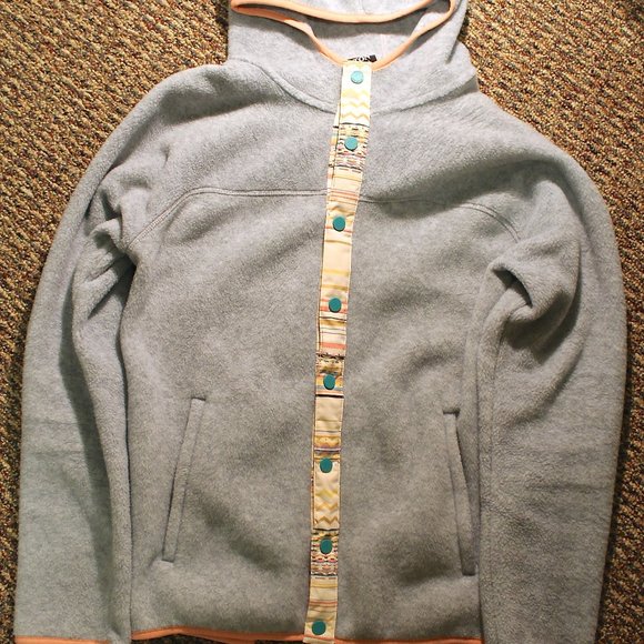 Burton hearth snap-up hooded fleece - Picture 1 of 4